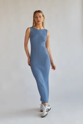 Dariann Sleeveless Ribbed Midi Dress