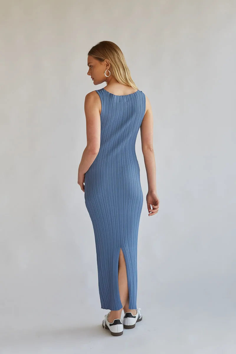 Dariann Sleeveless Ribbed Midi Dress