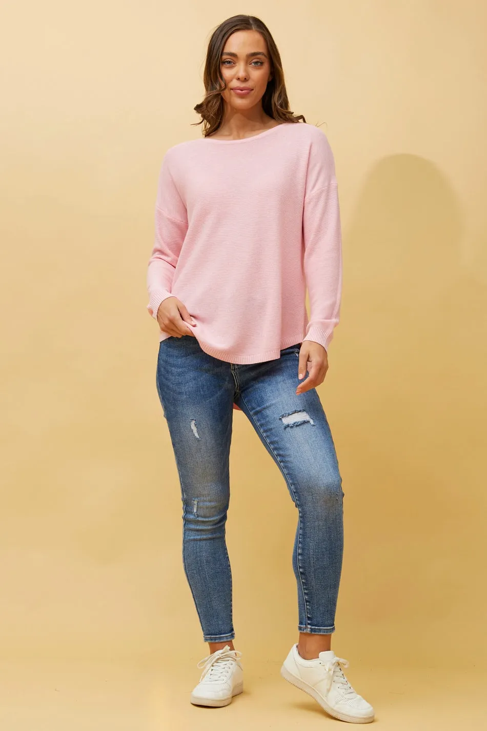 DARYLE SOLID KNIT JUMPER