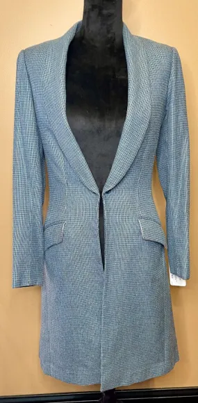 DAY COAT TEAL GLEN PLAID