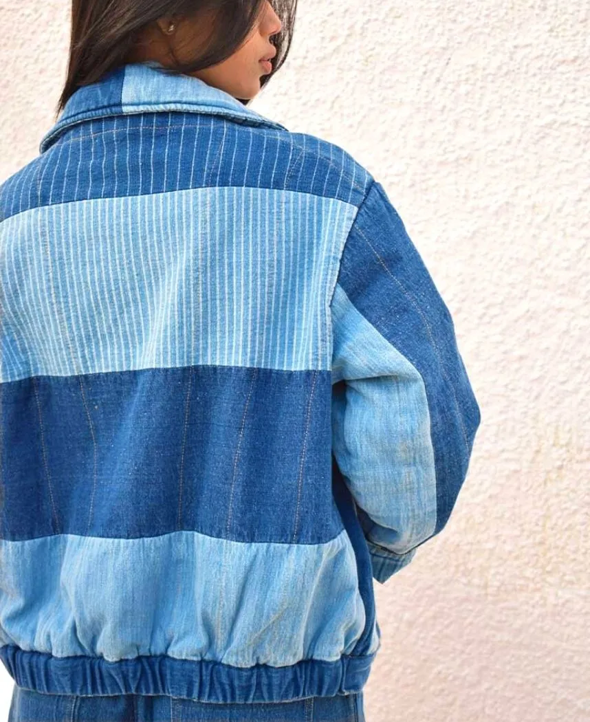 Denim Bomber Jacket