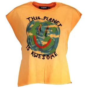 Desigual Orange Cotton Women Top