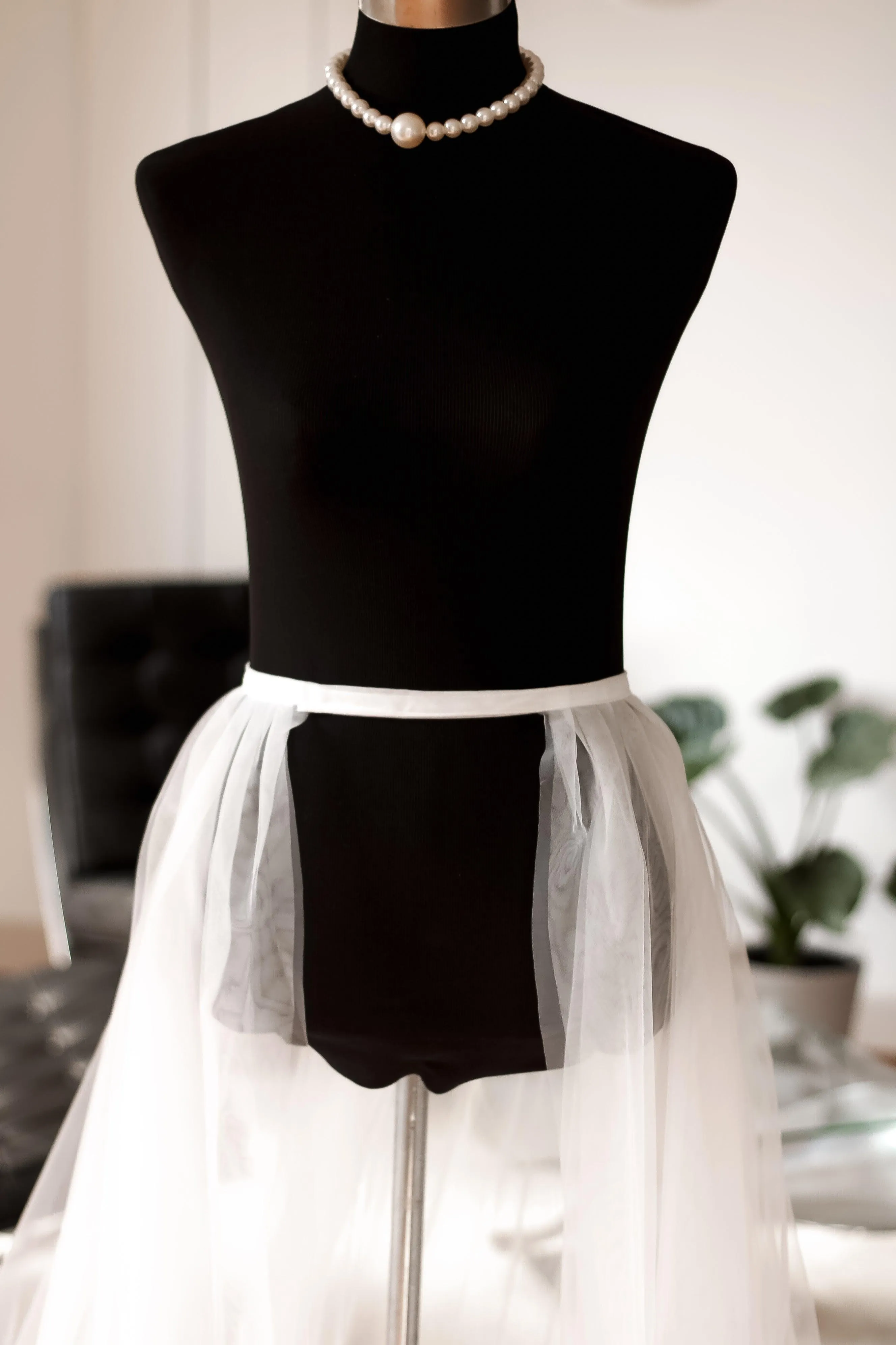 Detachable Tulle Bridal Overskirt