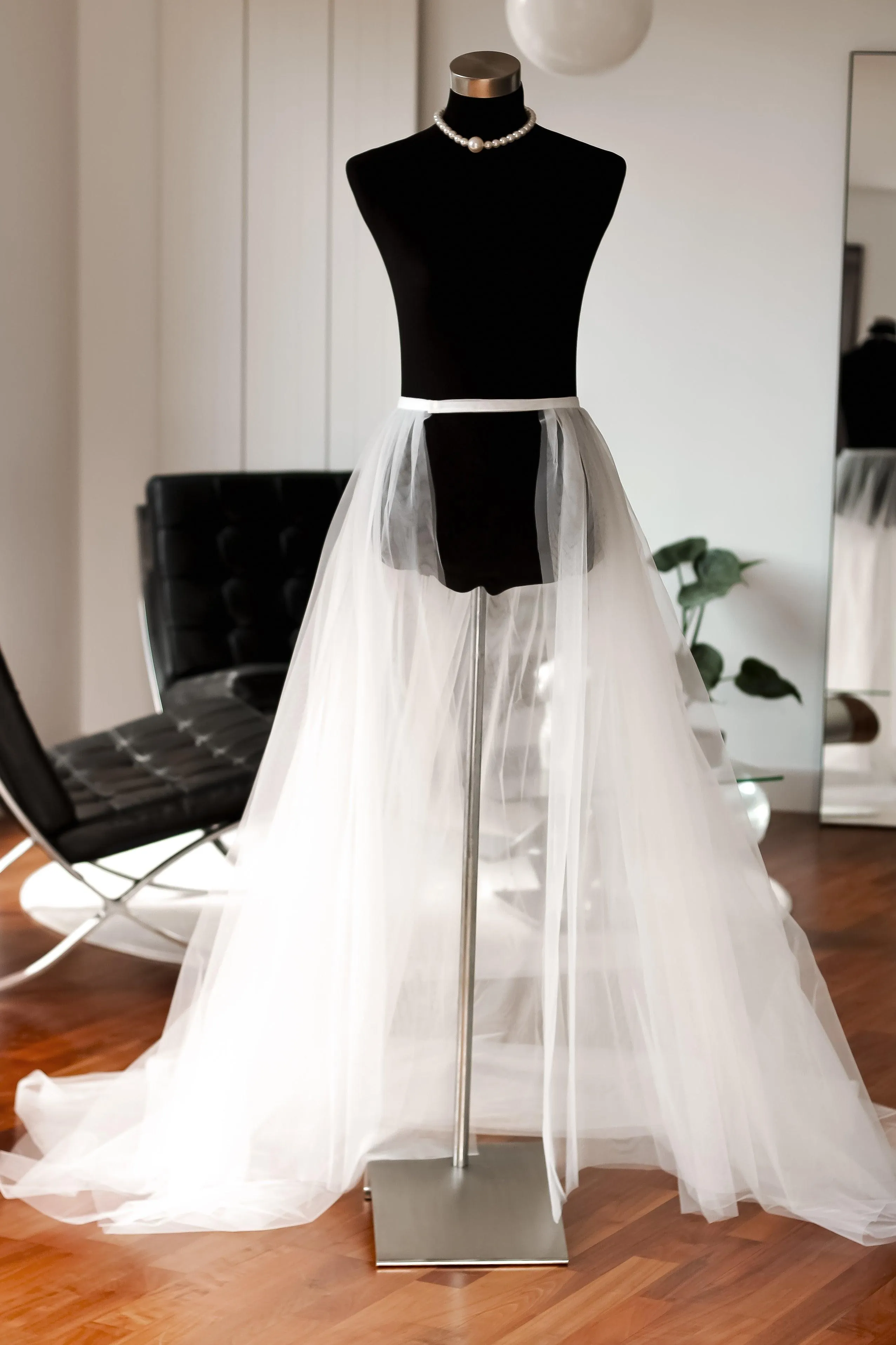 Detachable Tulle Bridal Overskirt