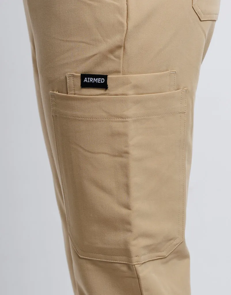 Essential Multi-Pocket Scrub Pants - Warm Sand