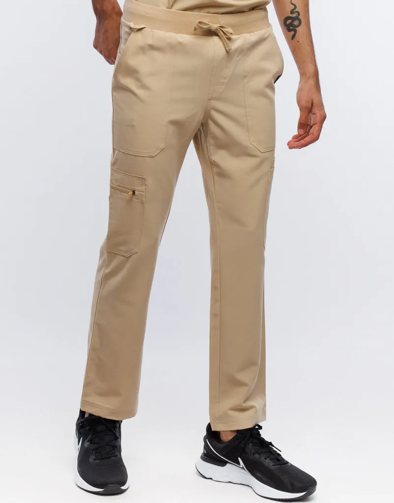 Essential Multi-Pocket Scrub Pants - Warm Sand