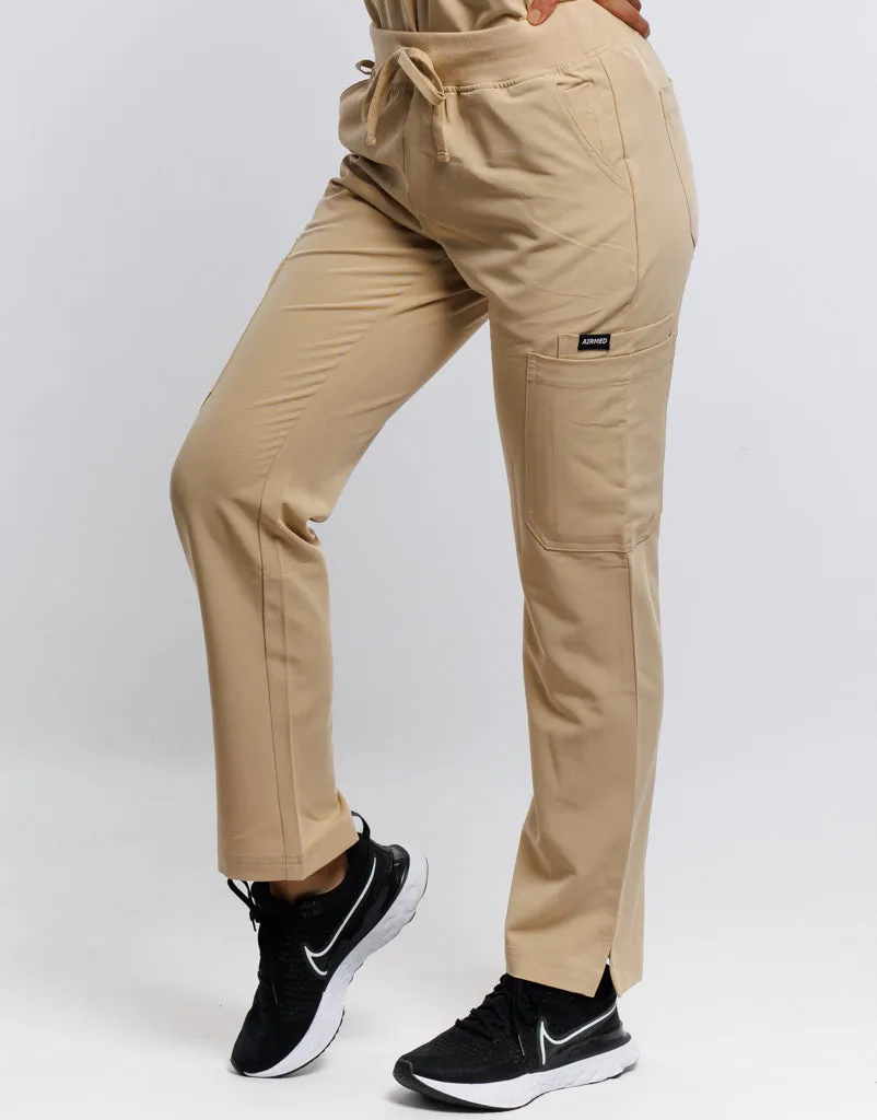 Essential Multi-Pocket Scrub Pants - Warm Sand