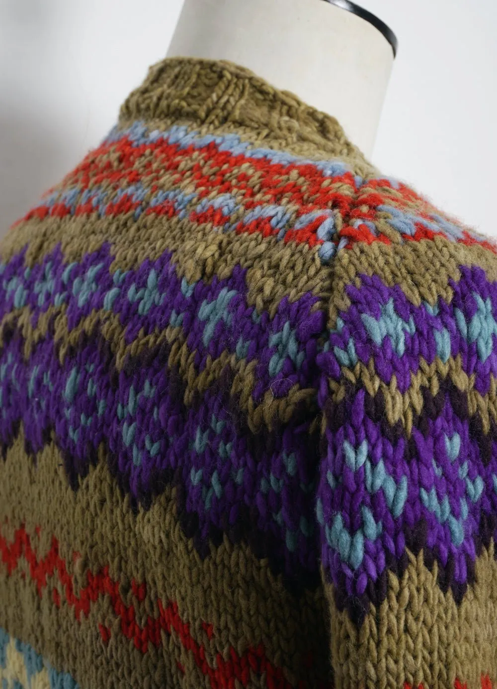 FAIR ISLE 8 | Hand-knitted Pullover | Alfalfa