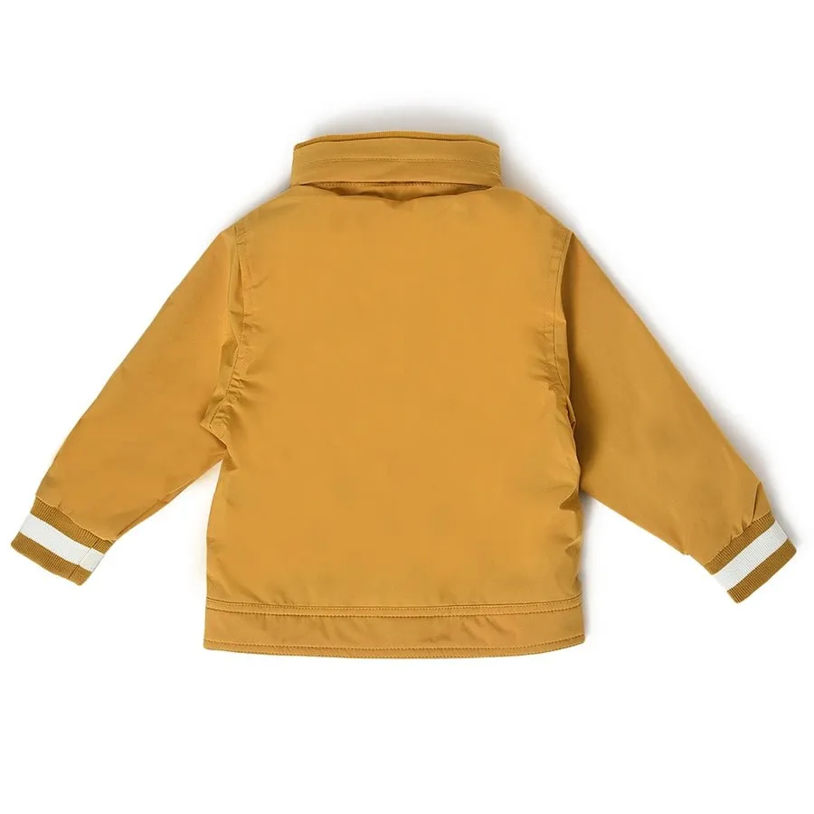 Farm Friends Woven Plain Mustard Jacket for Kids