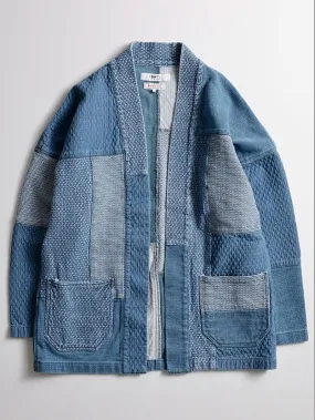 FDMTL Patchwork Haori 5 YR Wash indigo