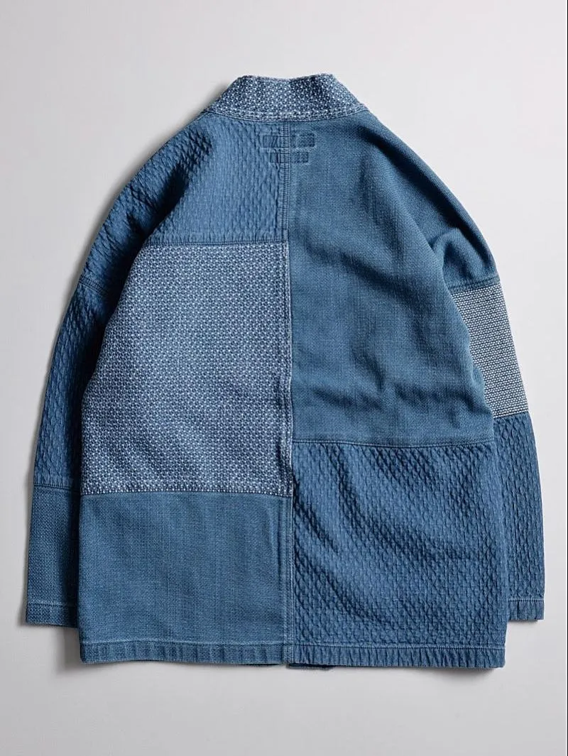 FDMTL Patchwork Haori 5 YR Wash indigo