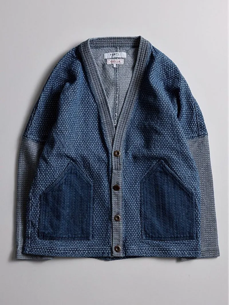 FDMTL Patchwork Haori indigo Jacket 3 YR