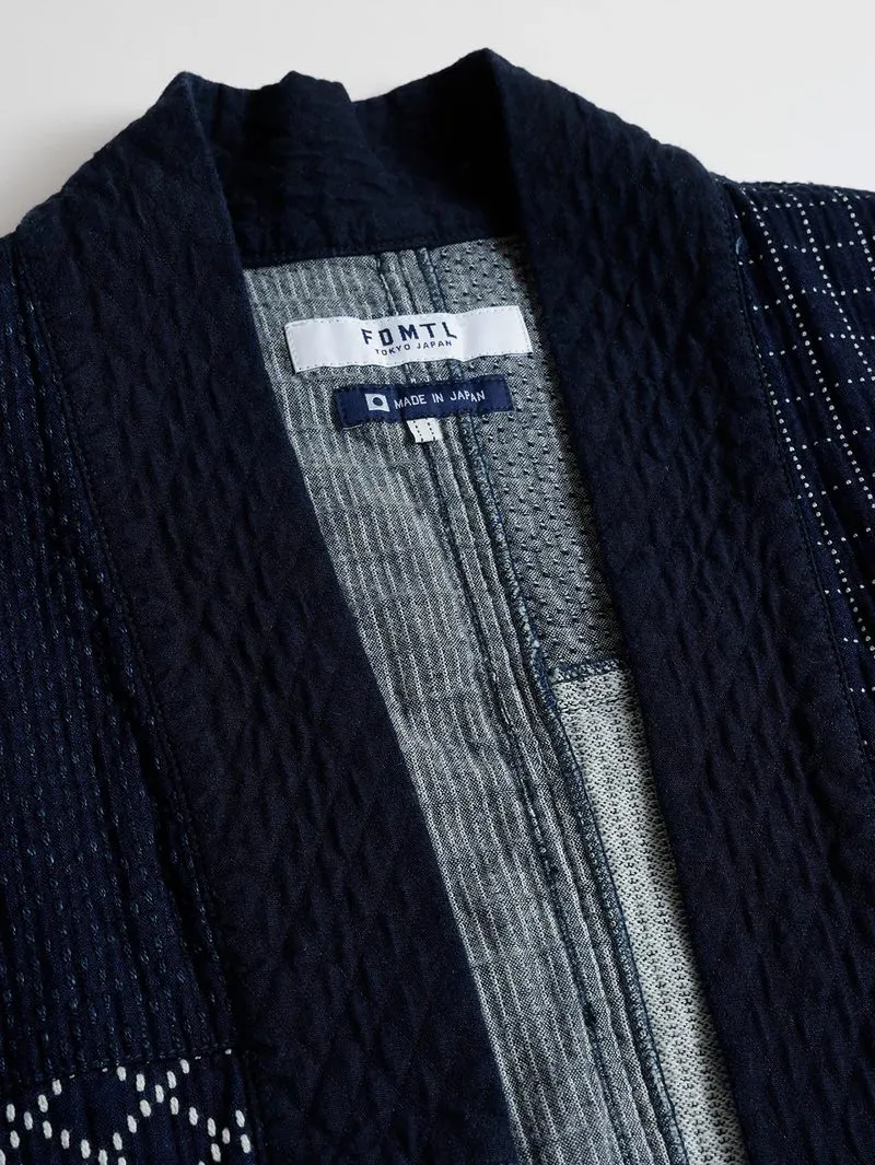 FDMTL Patchwork Haori indigo Jacket Rinsed JK41R