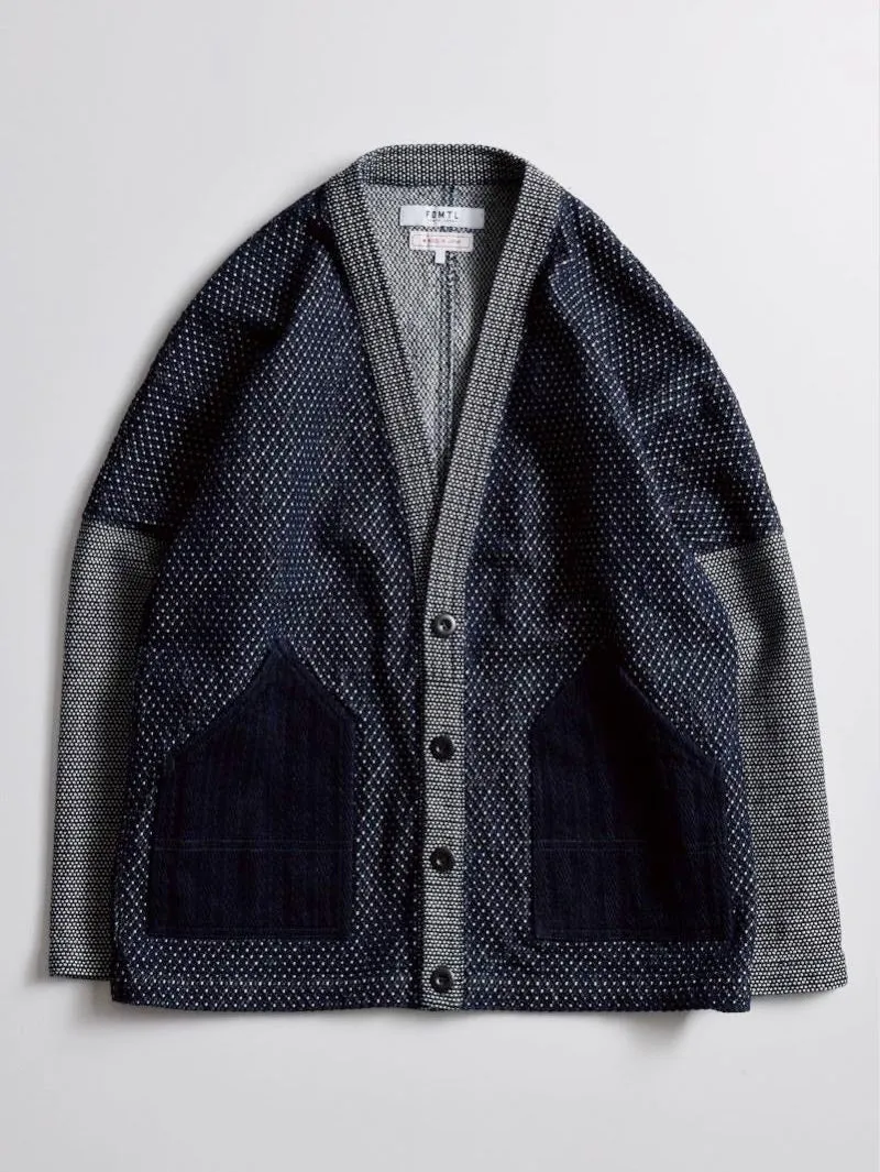 FDMTL Patchwork Haori indigo Jacket