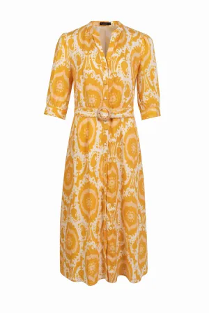 GDS Abyss Linen Long Dress | Yellow