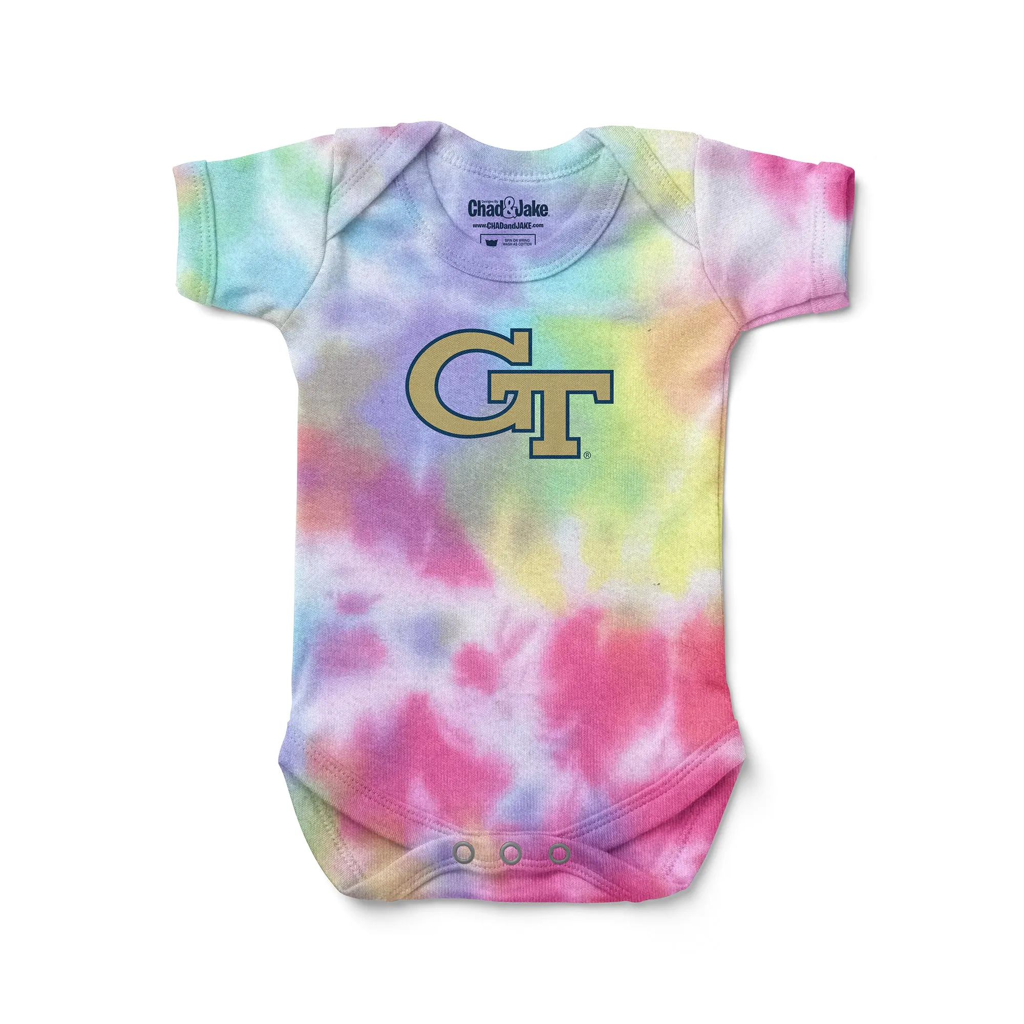 Georgia Tech Yellow Jackets Tie Dye Bodysuit