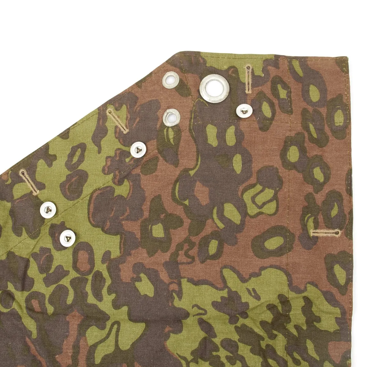 German WWII Tent Quarter Zeltbahn Oak Pattern Camouflage Reversible