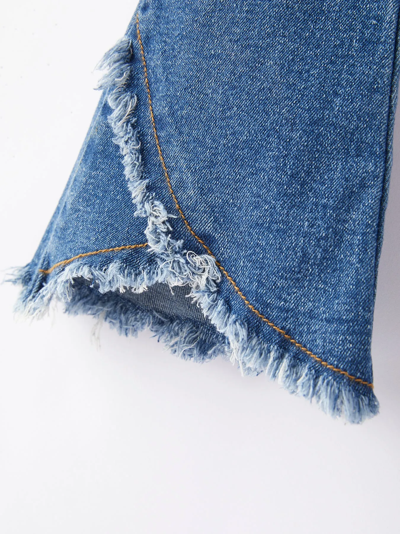 Girls Blue Denim Bell Denim Pants