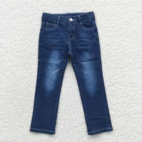 girls navy solid color jeans p0085