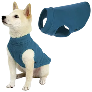 Gooby Stretch Fleece Dog Vest Indigo Blue