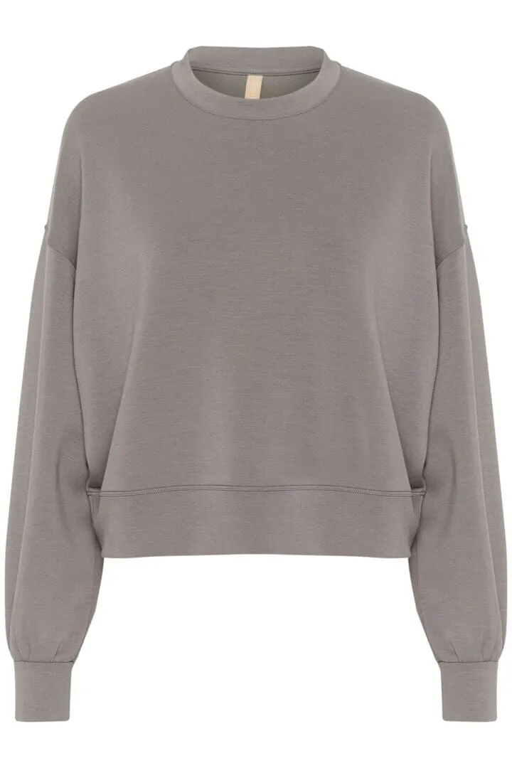 GREY ULTRA SOFT CREWNECK SWEATSHIRT