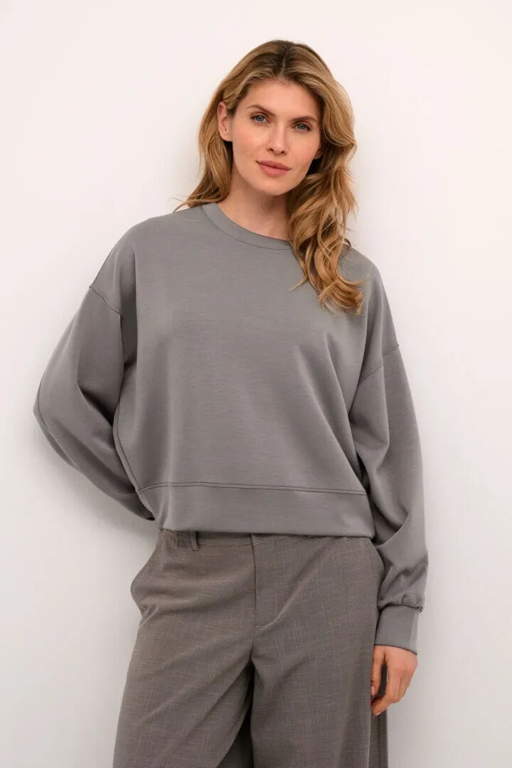 GREY ULTRA SOFT CREWNECK SWEATSHIRT