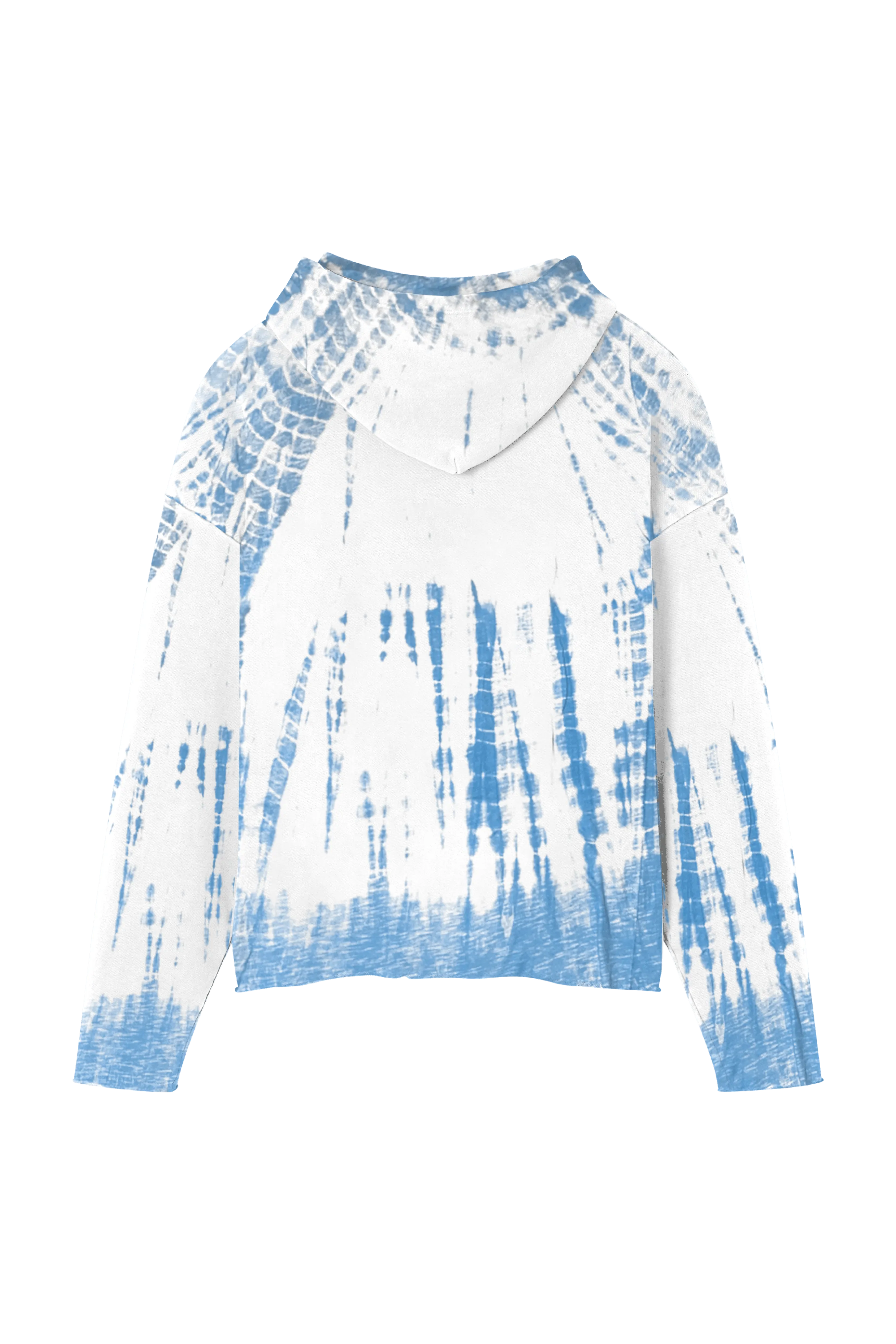 HAND-DYED SHIBORI RAW HOODIE