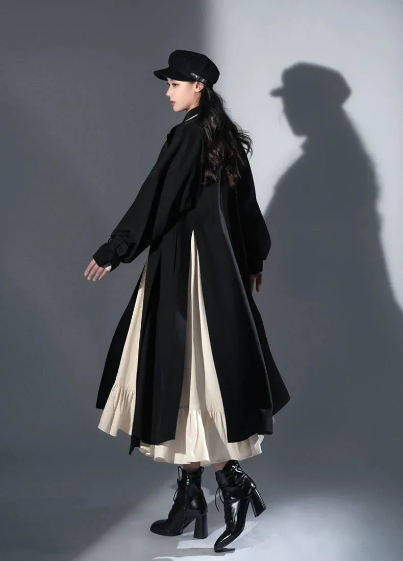 Hanfu Inspired Round Neck Robe Windbreaker Jacket, Windless 无风