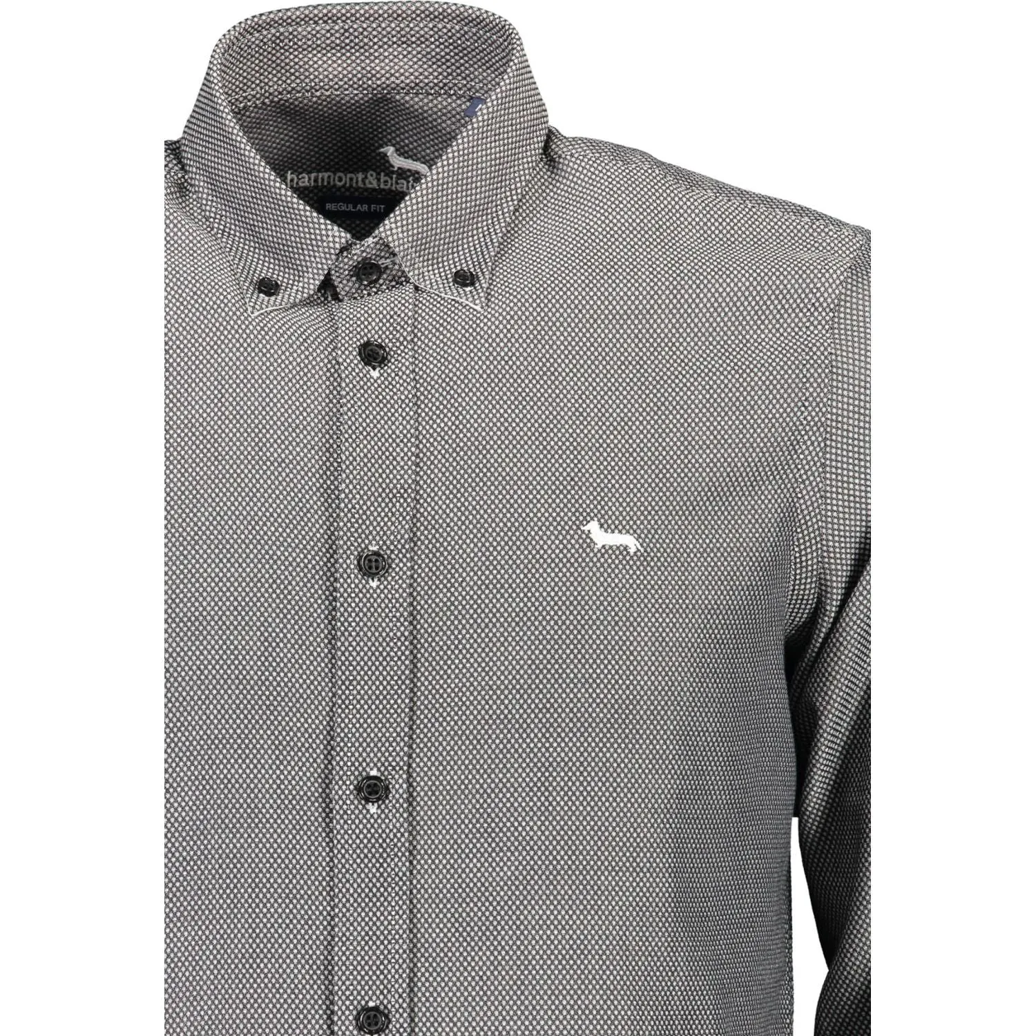 Harmont & Blaine Black Cotton Men Shirt