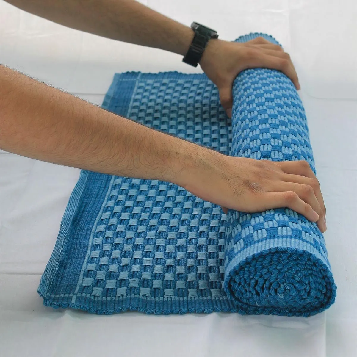 Herbal Indigo Yoga Mat for Holistic Fitness