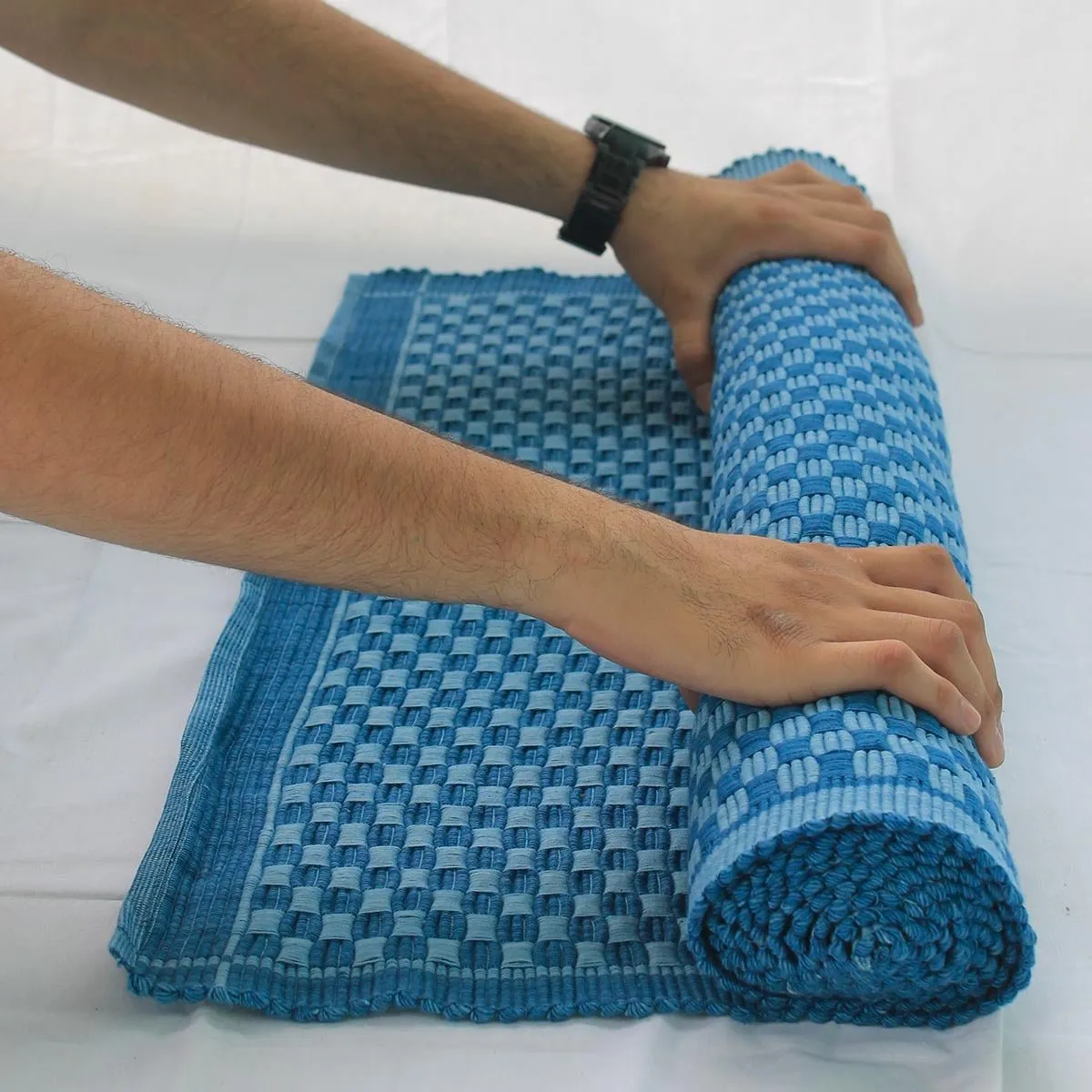 Herbal Indigo Yoga Mat for Holistic Fitness