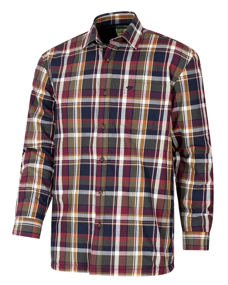 Hoggs of Fife Arran Microfleece Lined 100% Cotton Shirt