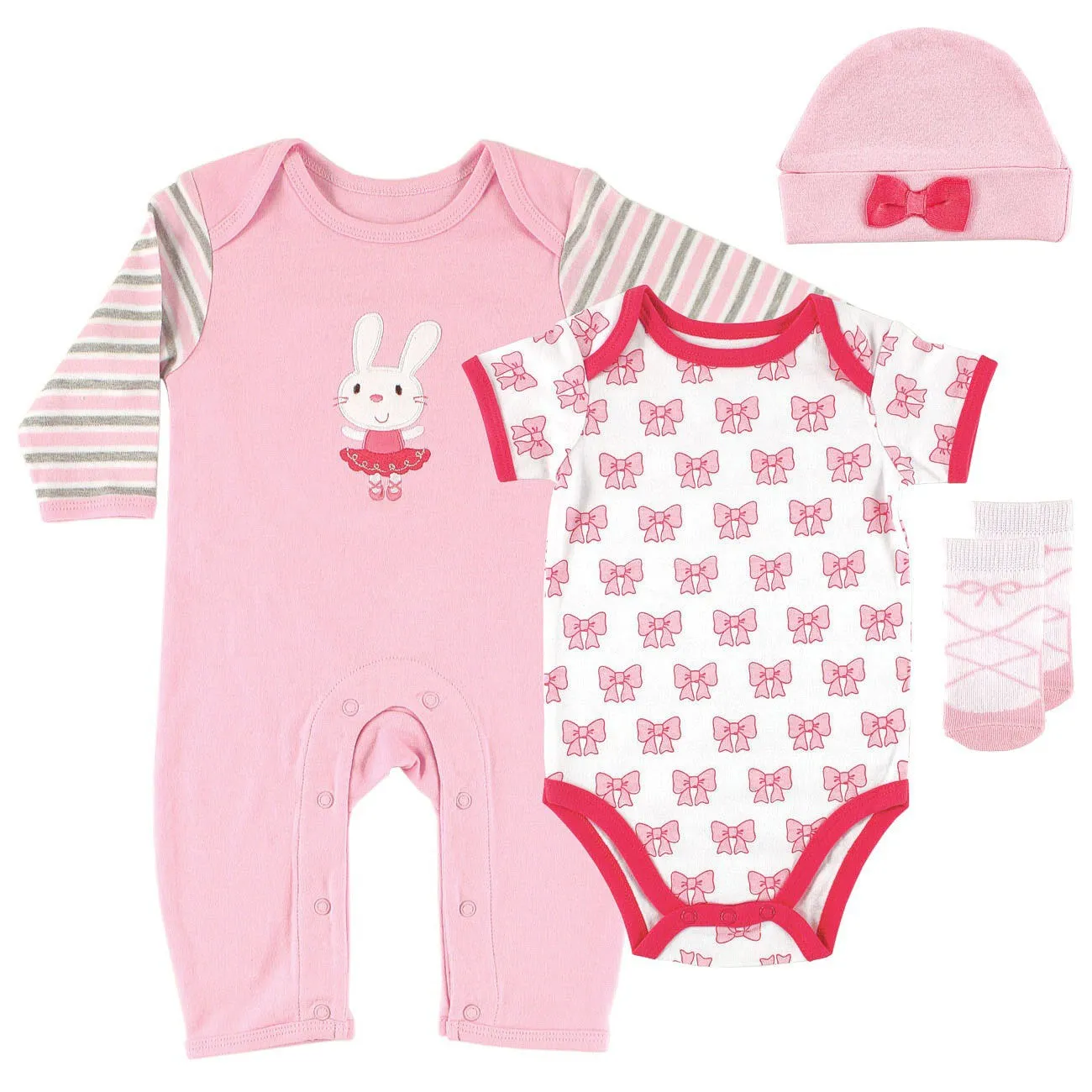 Hudson Baby Cotton Clothing Set, Ballet