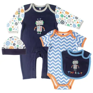 Hudson Baby Cotton Clothing Set, Robot