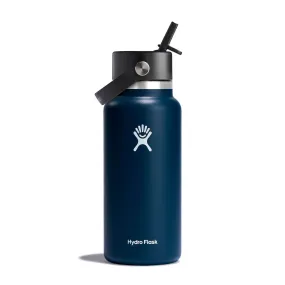 Hydro Flask 32 oz Wide Mouth with Flex Straw Cap Color: Indigo