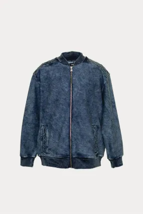 Indigo Bomber Jacket