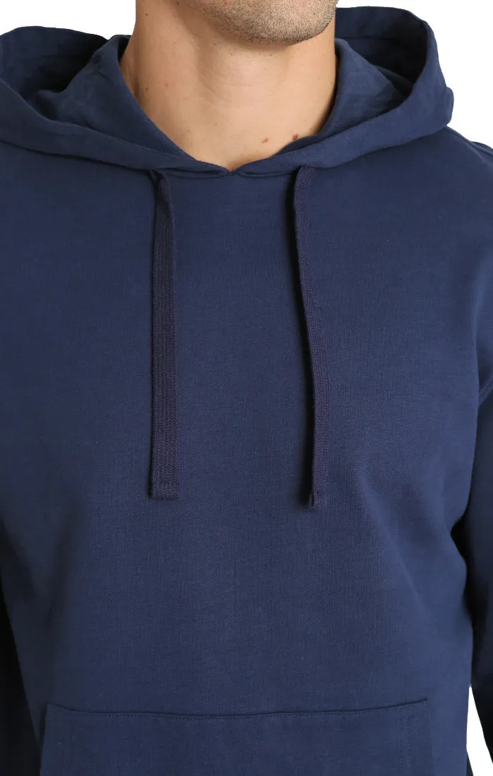 Indigo French Terry Pullover Hoodie