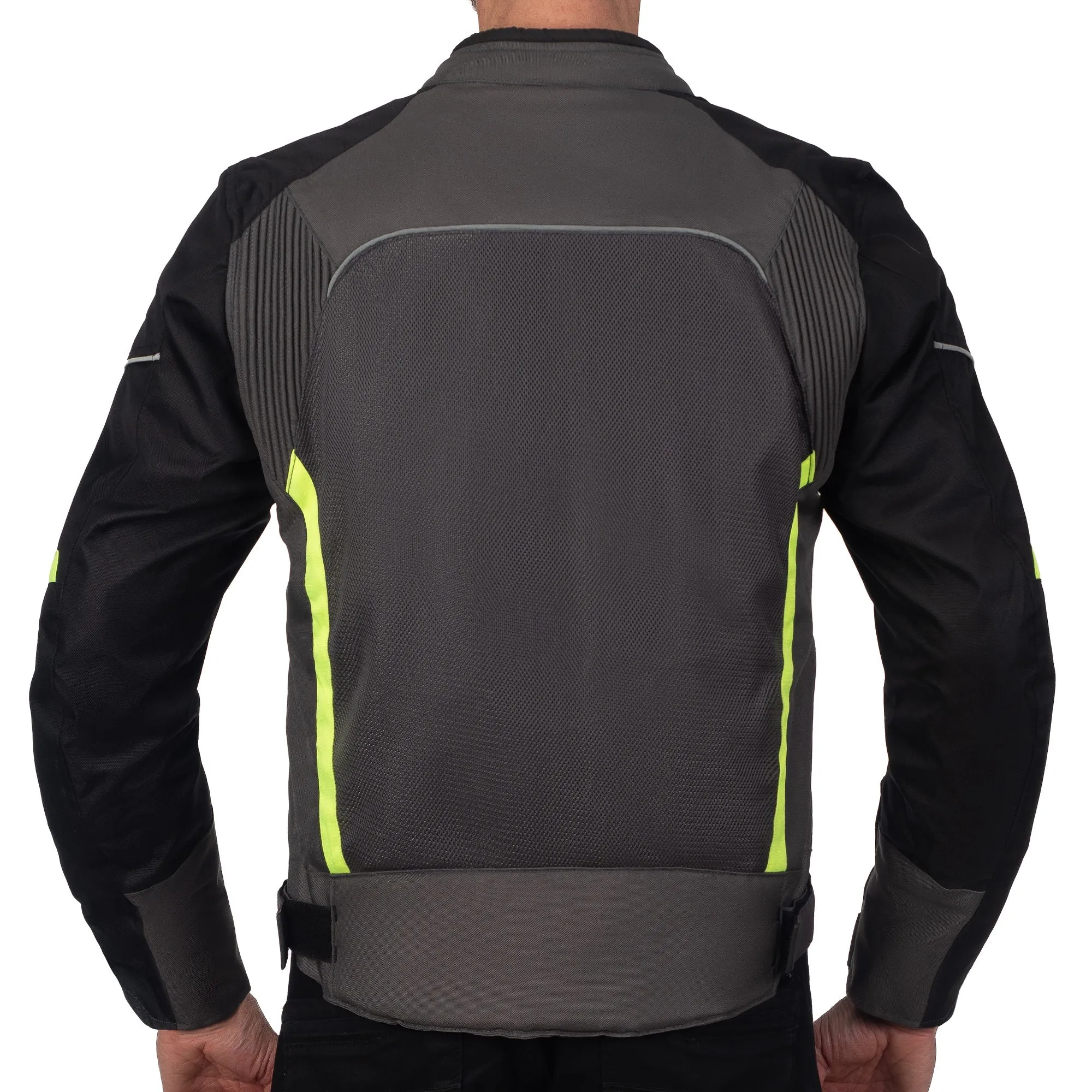 INFINITY GREY MOTORCYCLE MESH TEXTILE JACKET