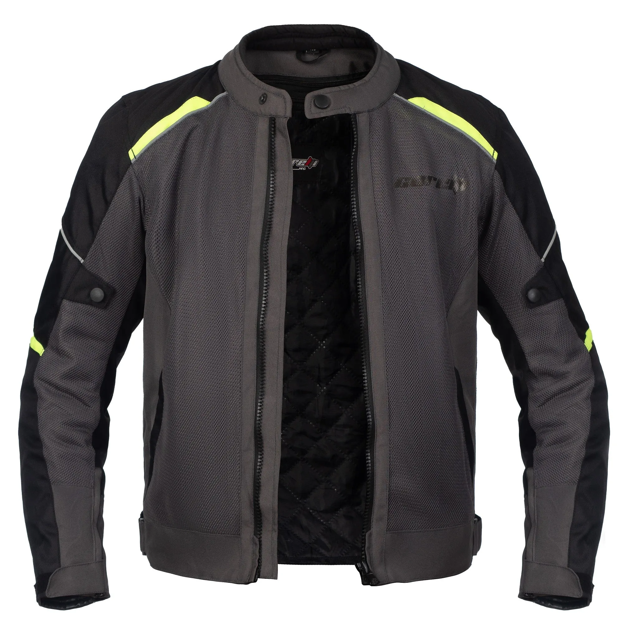 INFINITY GREY MOTORCYCLE MESH TEXTILE JACKET