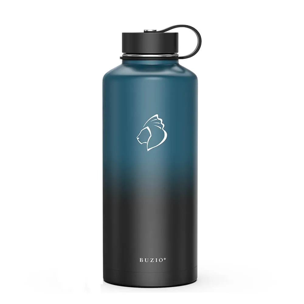 Insulated Water Bottle with Straw Lid | Indigo Crush | 87oz