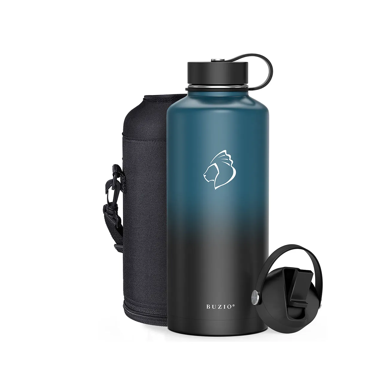 Insulated Water Bottle with Straw Lid | Indigo Crush | 87oz