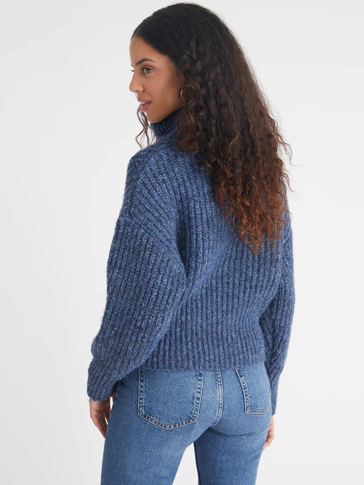 Jackie Half Zip - Indigo