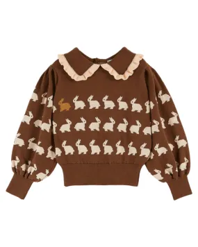 Jacquard Sweater Cocoa Rabbit