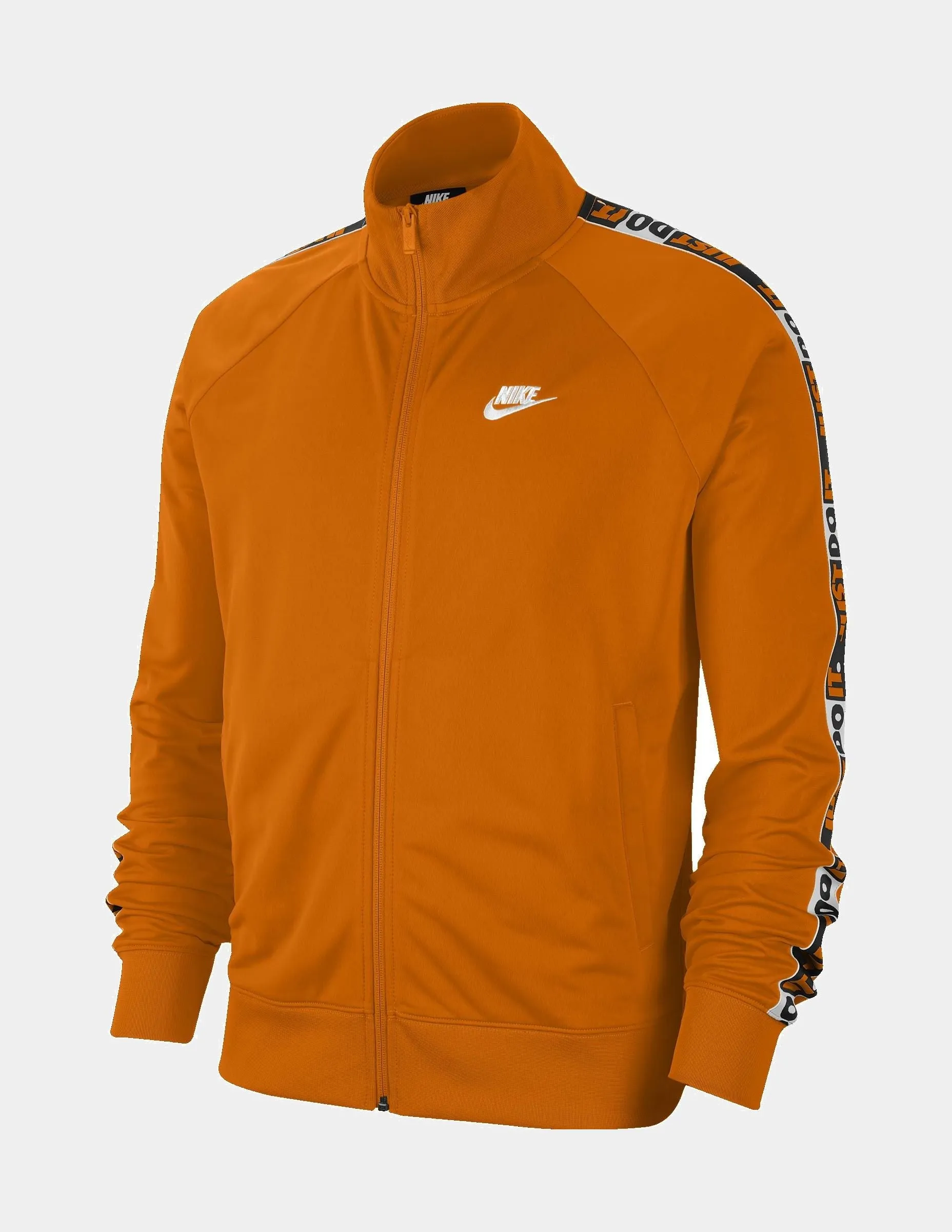 JDI Knit LIghtweight Mens Track Jacket (Orange)