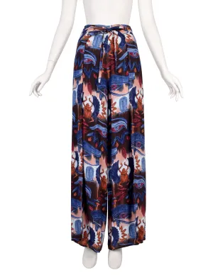 Jean Paul Gaultier Vintage SS 1997 Incredible Egyptian Scarab Print Wrap Pants