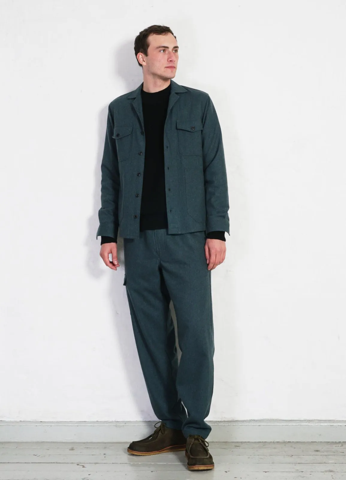 JIMMY | Casual Cargo Drawstring Pants | Moss Green