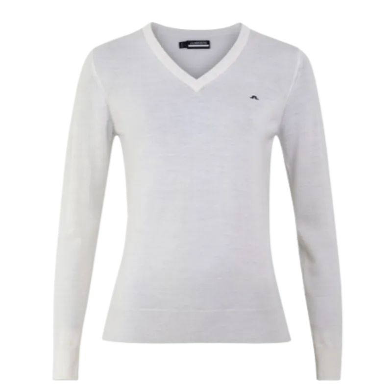 JL Golf Amaya V-Neck Sweater - Ivory