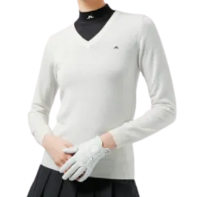 JL Golf Amaya V-Neck Sweater - Ivory