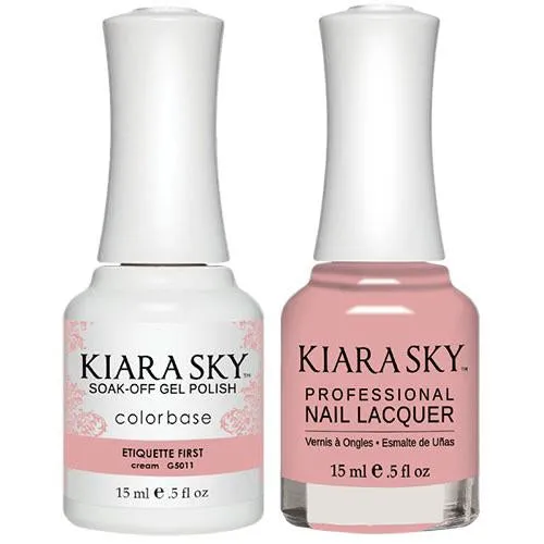 Kiara Sky All-in-One Gel   Polish Duo - 5011 Etiquette First