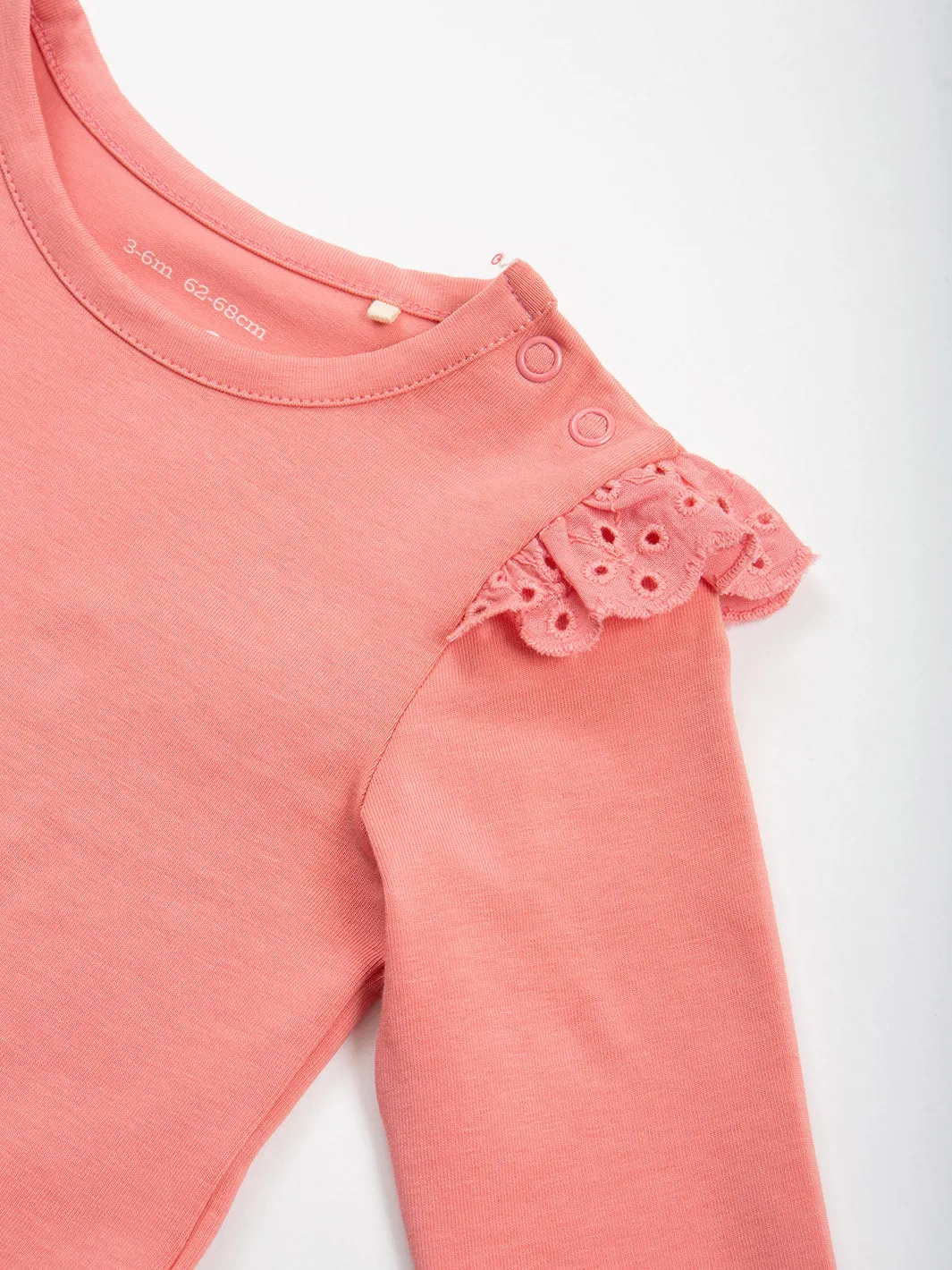 Kite Broderie Bodysuit Salmon